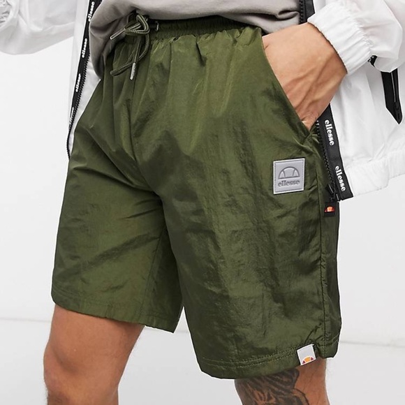 (BN44) Ellesse high shine shorts in khaki , Size XS, NWOT - Picture 10 of 11